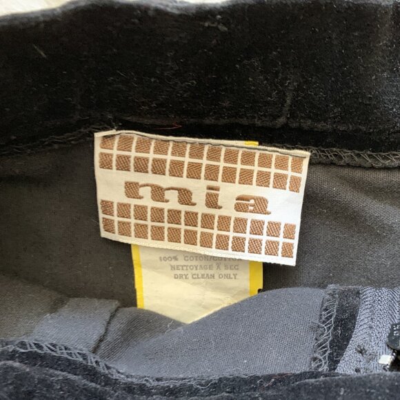 Vintage Women's Black Velvet Skirt by Mia - Size 11 - Made in Canada - Picture 8 of 11